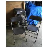 18 plastic folding chairs some have damage