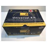 Automatic motorcycle chain lubrication system