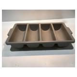 Commercial plastic cutlery bin
