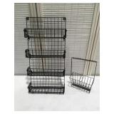 Wire wall, rack and basket