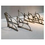 Metal shelf brackets