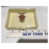 Small acrylic boxes with snap down lidsPossibly