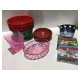 Plastic bowls, Christmas games and more