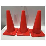 3 safety cones 20ï¿½ tall