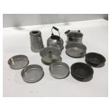 Vintage metal toy kitchen items