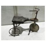 Vintage tricycle yard decor