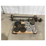 Weights & weight bar and dumbbell bars