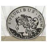 48 inch round wood coin