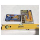 Laser levels and stud finder