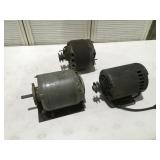 3 Electric motors, condition, unknown
