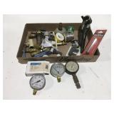 Plumbing tools, gauges valves