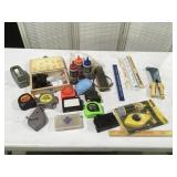 Tape measures chalk, line and more