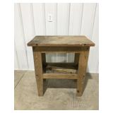 Homemade wood work bench