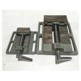 2 drill press vises