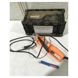 Chicago electric cut out tool with tote