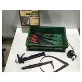 Prybars, chisels, nail puller and more