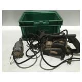 Craftsman commercial wood, planer, and chainsaw,