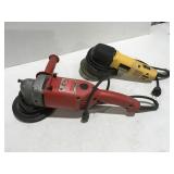 Milwaukee, 7 inch polisher Dewalt, random orbital