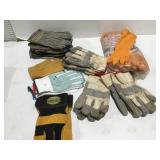 Work gloves, rubber gloves