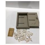 Wall mounted key lock box