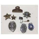 Vintage, obsolete badges & tie clips