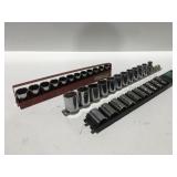 Craftsman 1/2  drive sockets metric, and SAE