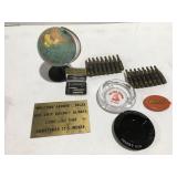Vintage items Ashtrays world globe