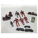 Toys, action, figures, trains