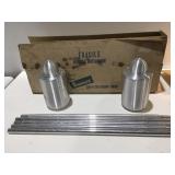 Vintage deluxe KROMEX outdoor torches unused