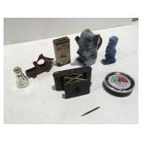 Vintage toothpick woodpecker cow creamer 2 face