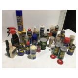 Garage fluids, paint, oil, cleaner and more