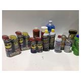 Garage fluids, WD-40, PB blaster and more
