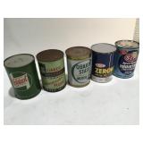 Vintage quart cans cans are full