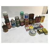 Vintage advertising cans Remington firestone