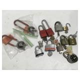 Vintage padlocks and combination locks