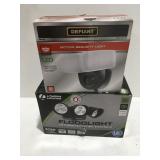 2 unused, security lights