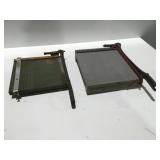 2 vintage paper cutters