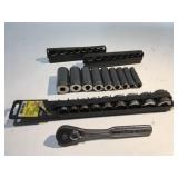 Craftsman 3/8 drive sockets and ratchet