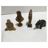 Vintage, small carved statues