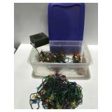 Vintage bells of Christmas & Christmas lights