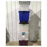 5 totes with lids