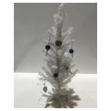 Christmas tree with handcrafted ornaments