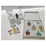 Glass perfume bottles