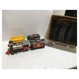 Plastic battery operated train, and track