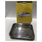 Stainless steel roaster pan