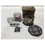 Sewing items and buttons