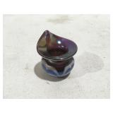 Terry, Crider Art glass jack in the pulpit vase