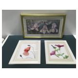 Flower wall hanging pictures