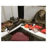 Hunting clothes in a tote