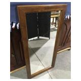 Wood framed mirror 19 1/2ï¿½ x 40ï¿½